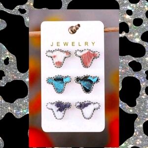 New cow earrings set